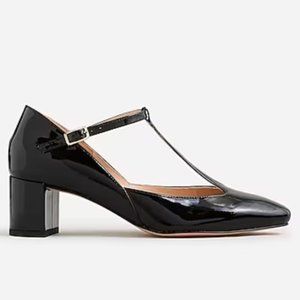 J. Crew Millie T-strap heels in patent leather